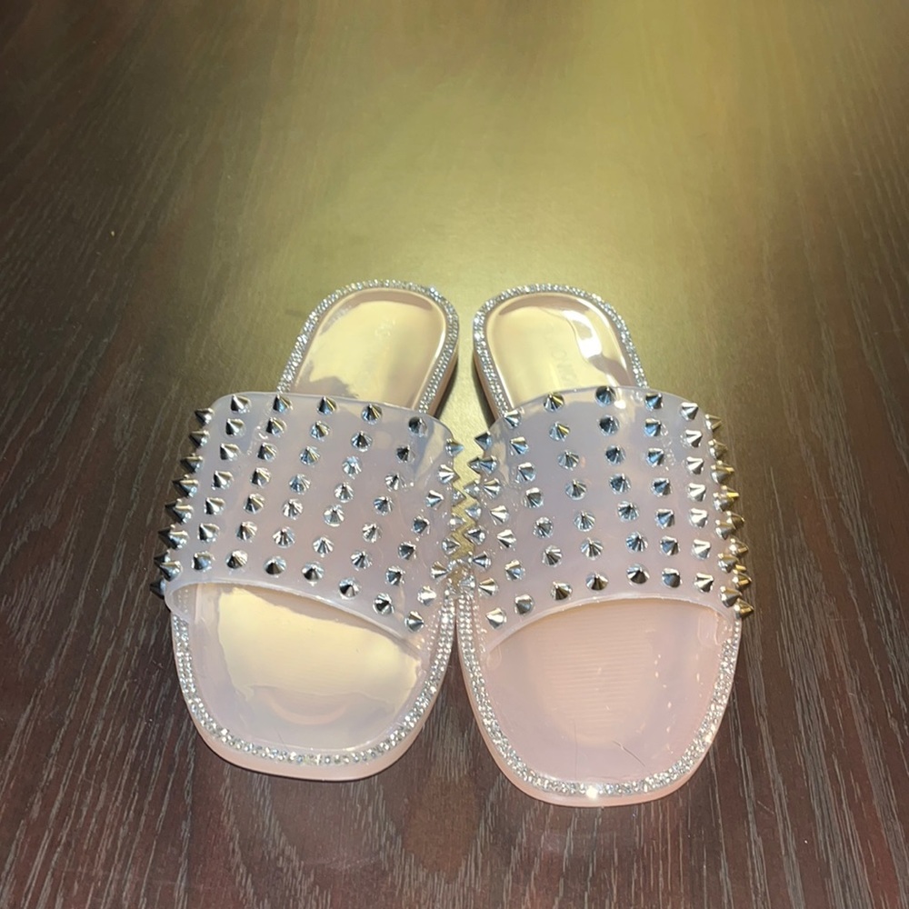 Worn once in florida. Rhinestone sandals
